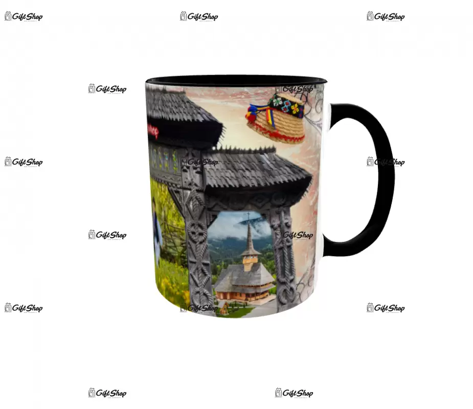 Maramures, cana din ceramica, 330ml, model 4