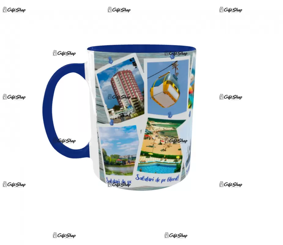 Salutari de pe litoral, cana din ceramica, 330ml, model 2