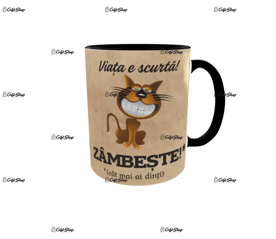 Zambeste, cana din ceramica, 330ml
