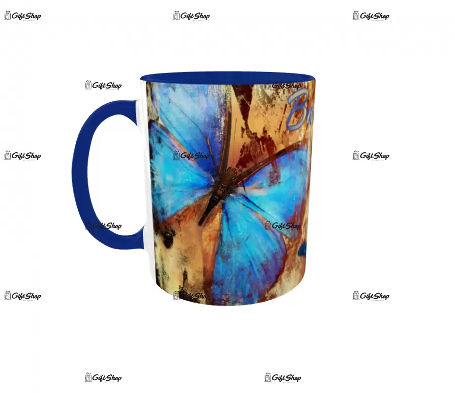 Butterfly, cana din ceramica, 330ml, model 1