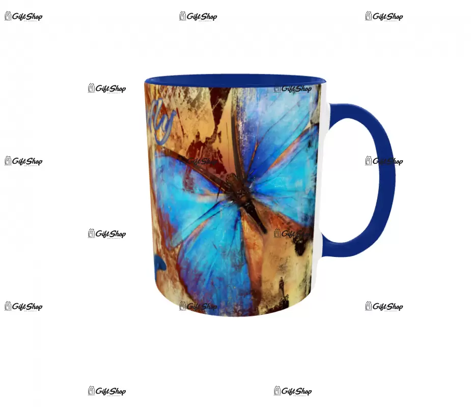 Butterfly, cana din ceramica, 330ml, model 1
