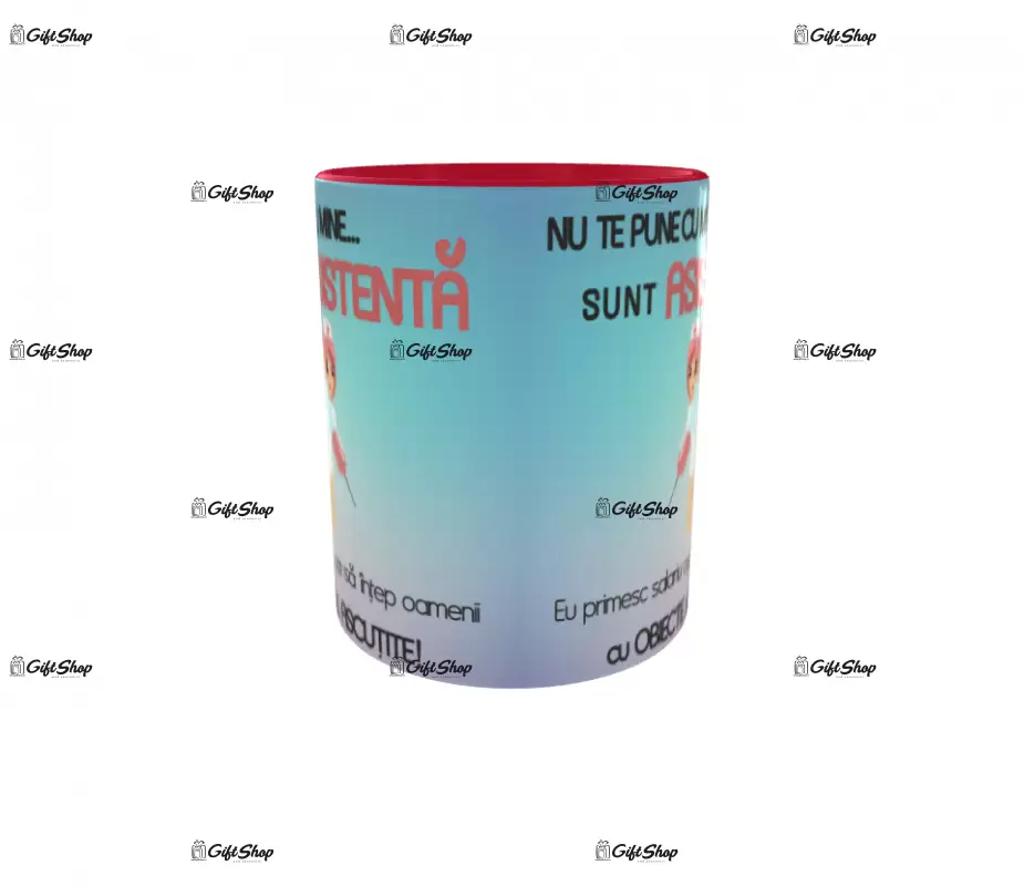 Asistenta, cana din ceramica, 330ml, model 1