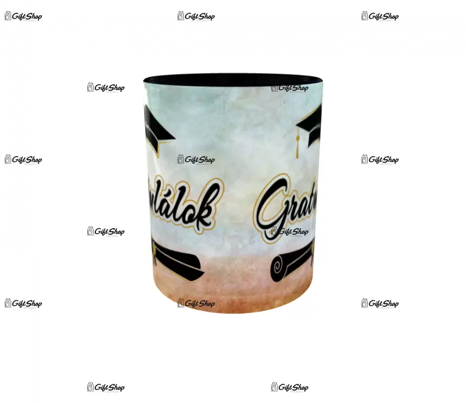 Gratulálok, cana din ceramica, 330ml, model 3