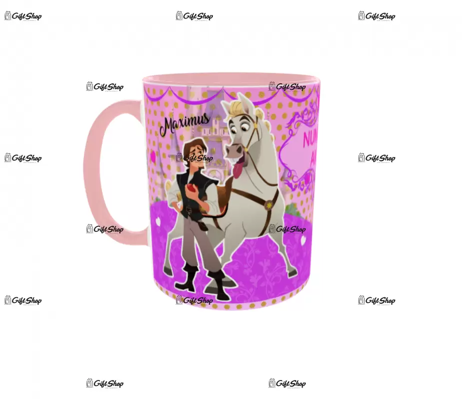 Rapunzel, model 7, cana din ceramica, 330ml, personalizata cu poza si text