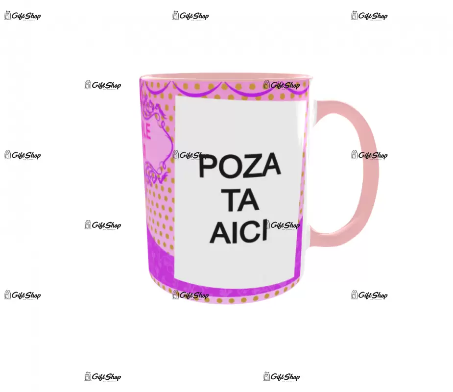 Rapunzel, model 7, cana din ceramica, 330ml, personalizata cu poza si text
