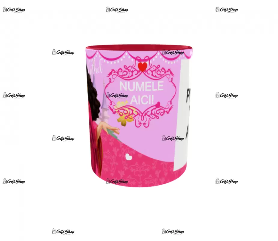 Gothel, model 1, cana din ceramica, 330ml, personalizata cu poza si text