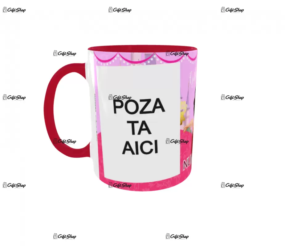 Gothel, model 2, cana din ceramica, 330ml, personalizata cu poza si text