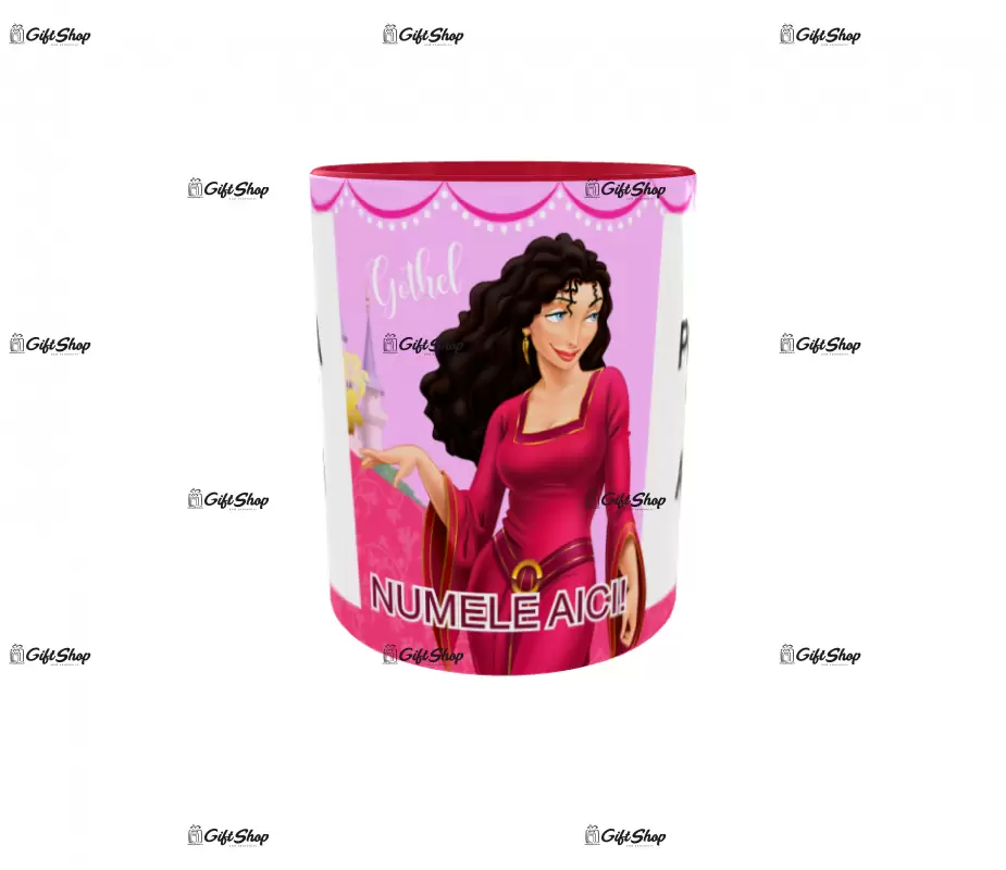Gothel, model 2, cana din ceramica, 330ml, personalizata cu poza si text