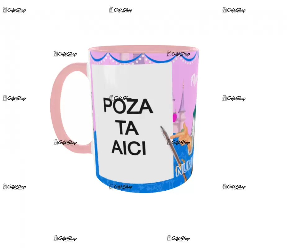 Flynn, model 2, cana din ceramica, 330ml, personalizata cu poza si text