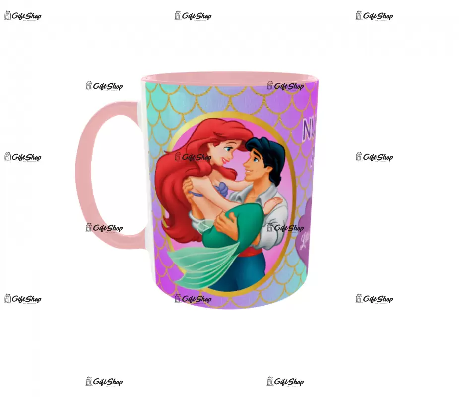 Little mermaid, model 2, cana din ceramica, 330ml, personalizata cu poza si text