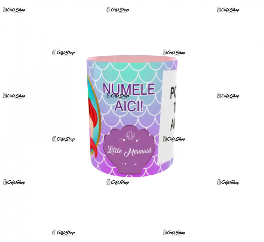 Ariel, model 1, cana din ceramica, 330ml, personalizata cu poza si text