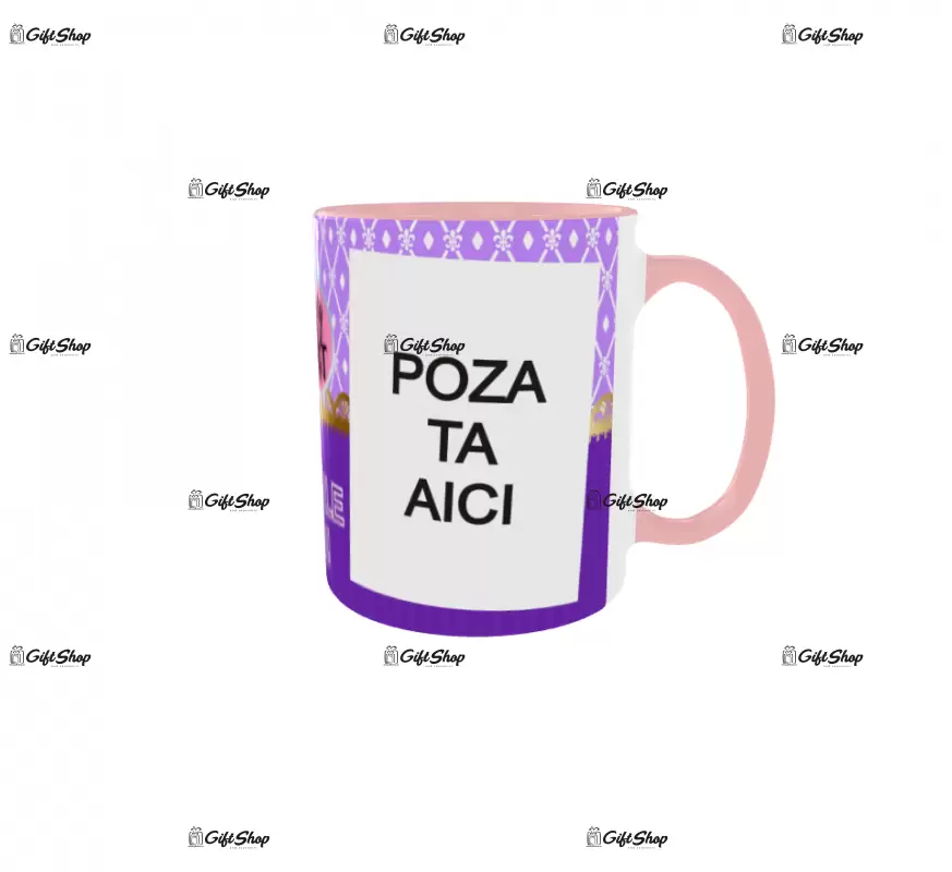 Beauty and the beast, model 7, cana din ceramica, 330ml, personalizata cu poza si text