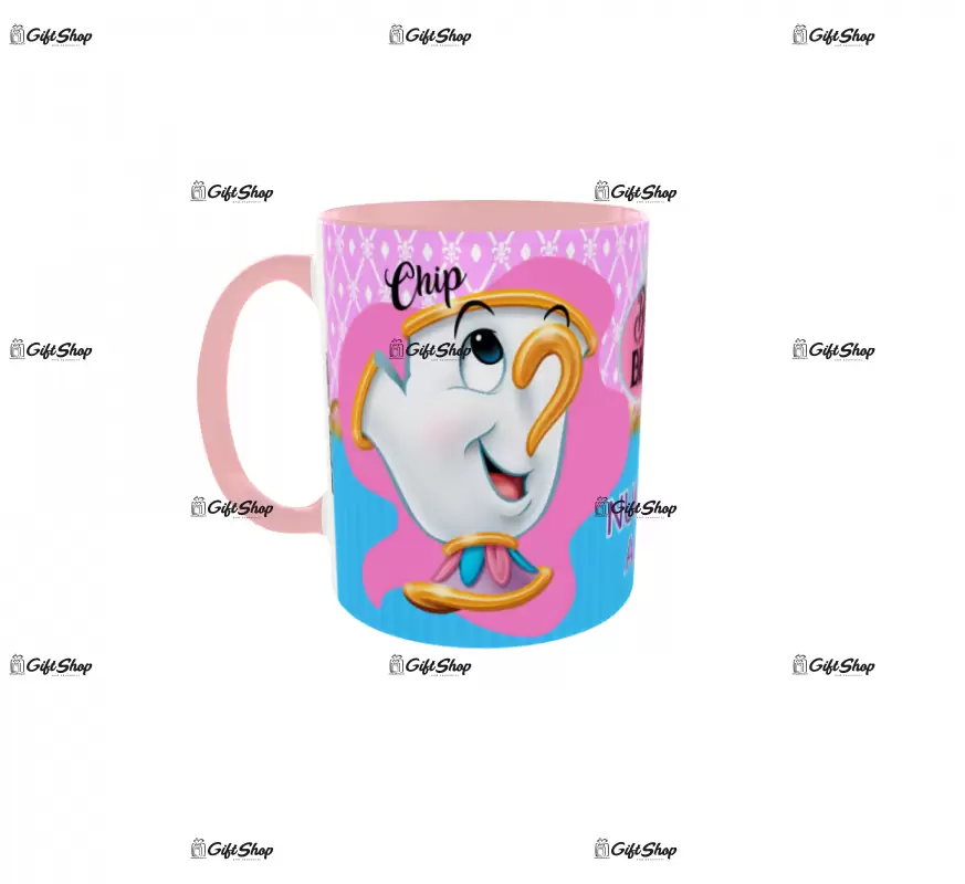 Beauty and the beast, model 13, cana din ceramica, 330ml, personalizata cu poza si text