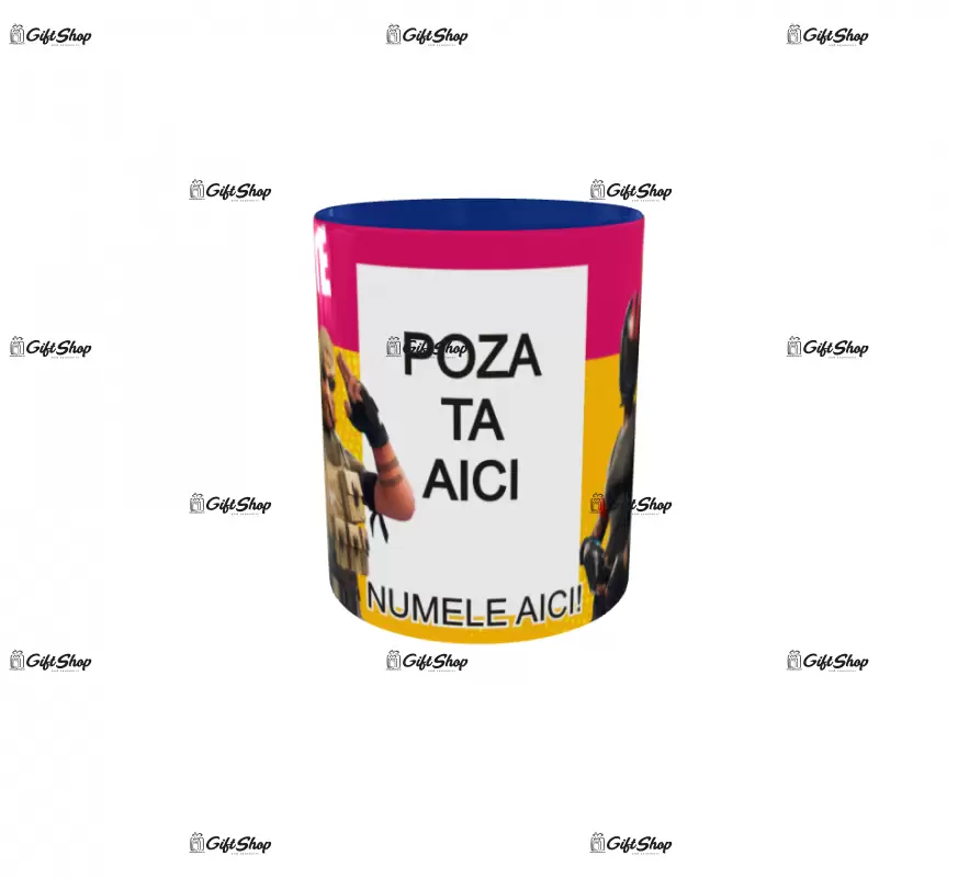 Fortnite, model 1, cana din ceramica, 330ml, personalizata cu poza si text