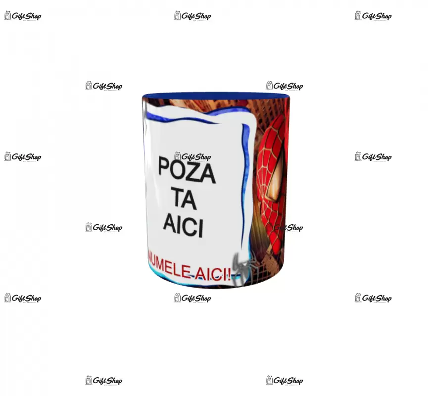 Spiderman, model 1, cana din ceramica, 330ml, personalizata cu poza si text