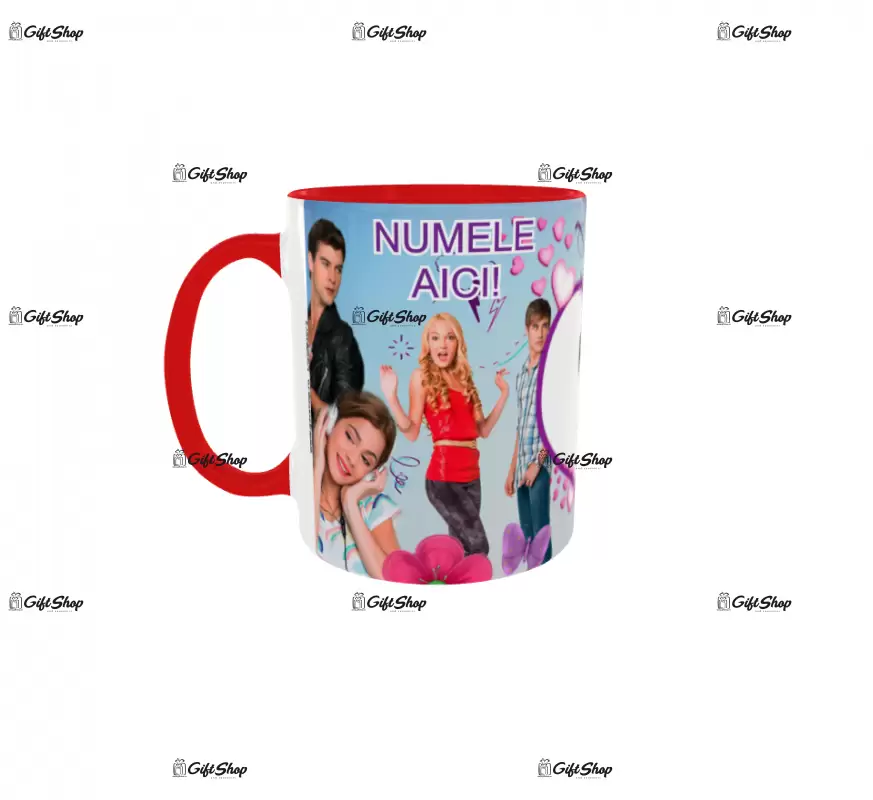 Violetta, model 1, cana din ceramica, 330ml, personalizata cu poza si text