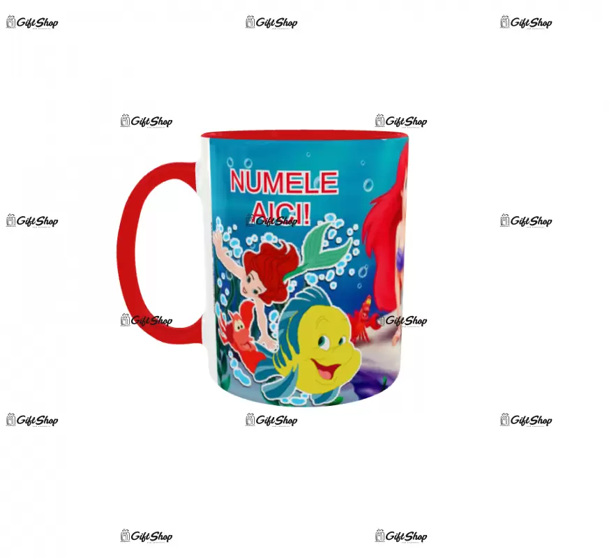 Ariel, model 4, cana din ceramica, 330ml, personalizata cu poza si text