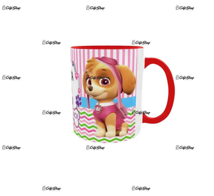 Paw patrol noggin, model 1, cana din ceramica, 330ml, personalizata cu poza si text
