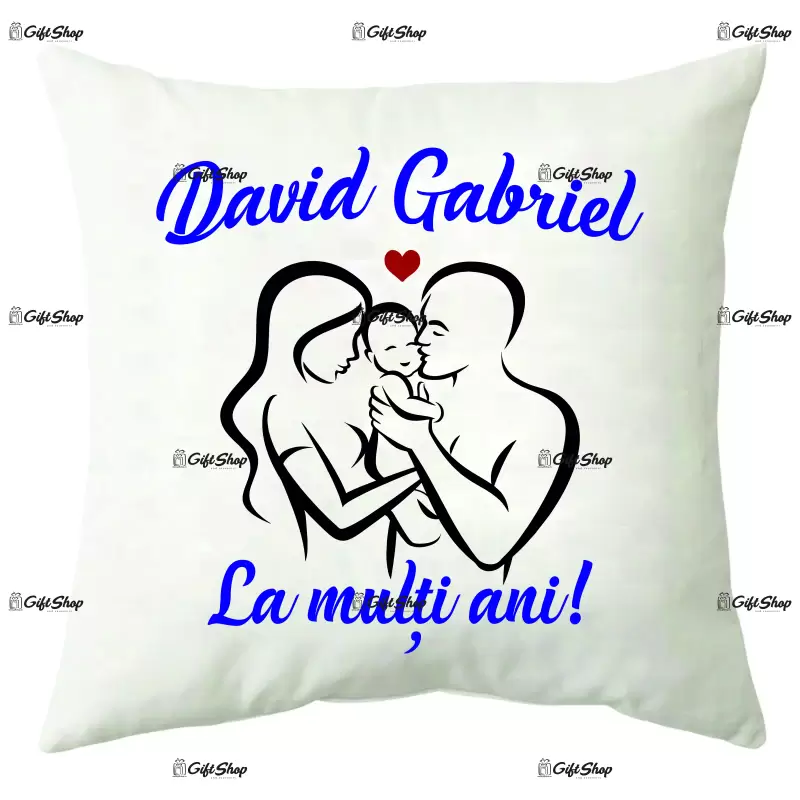 Numele , perna cu mesaj, 40 cm