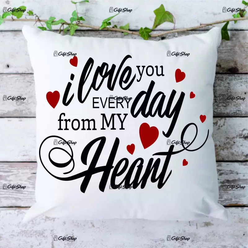I love you every day, perna cu mesaj, 40 cm