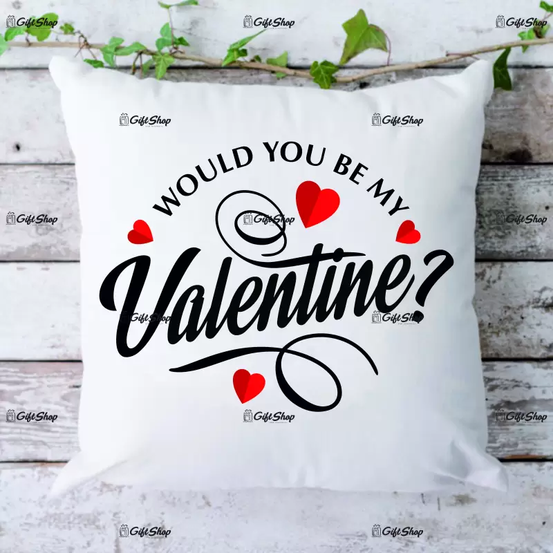 Would you be my valentine?, perna cu mesaj, 40 cm