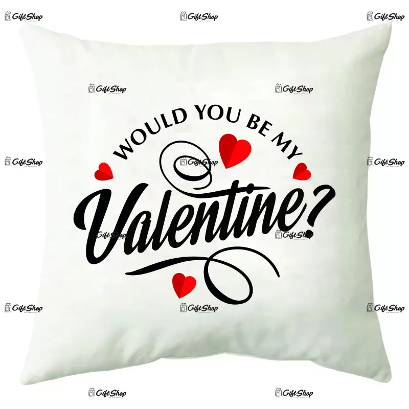 Would you be my valentine?, perna cu mesaj, 40 cm