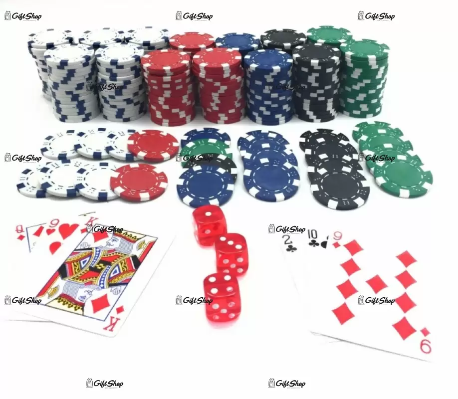 Set poker 500 jetoane, valiza din metal