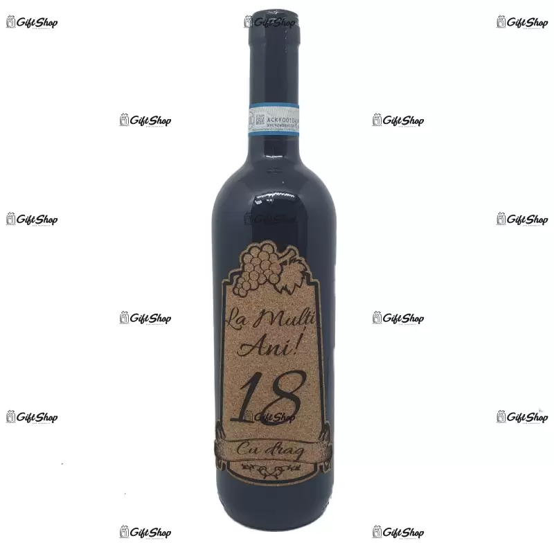 La multi ani 18 editie limitata, vin rosu cabernet sauvignon, demisec, 750ml, 13.5% alcool