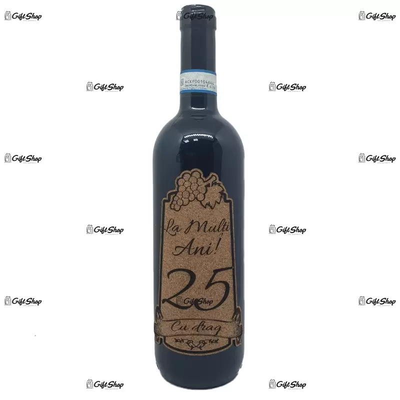 La multi ani 25 editie limitata, vin rosu cabernet sauvignon, demisec, 750ml, 13.5% alcool
