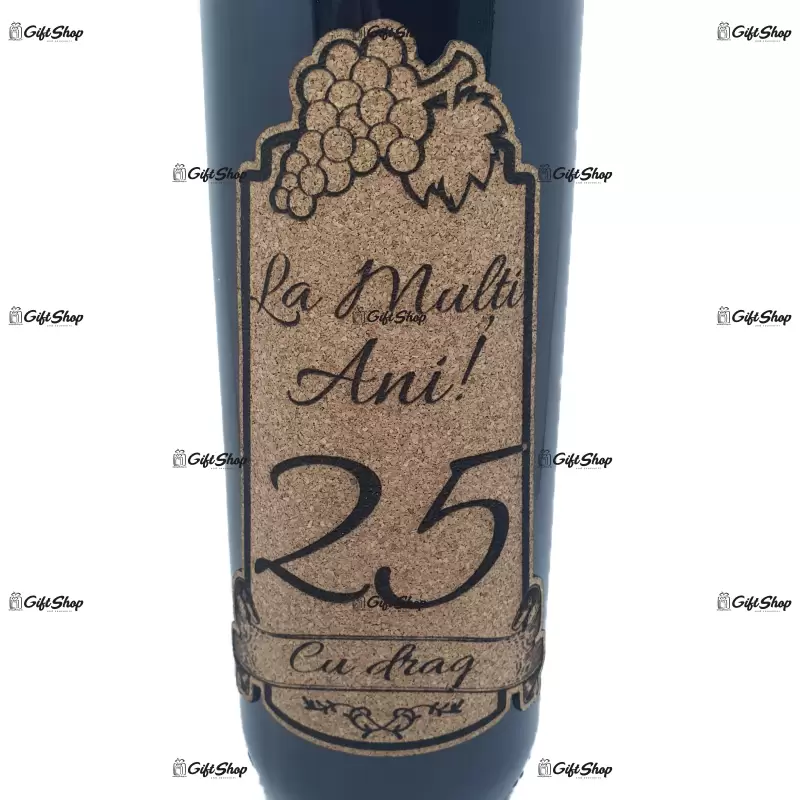 La multi ani 25 editie limitata, vin rosu cabernet sauvignon, demisec, 750ml, 13.5% alcool