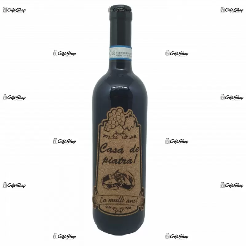 Casa de piatra la multi ani, vin rosu cabernet sauvignon, demisec, 750ml, 13.5% alcool