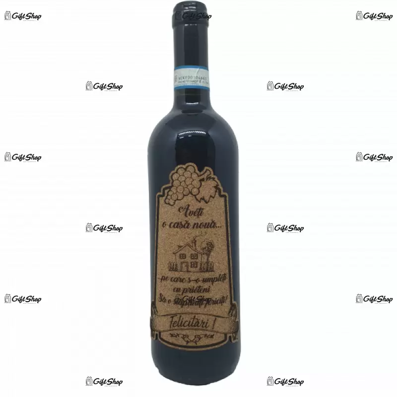 Aveti o casa noua, vin rosu cabernet sauvignon, demisec, 750ml, 13.5% alcool
