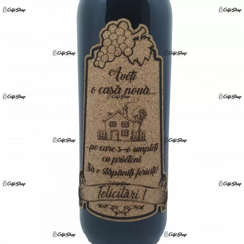 Aveti o casa noua, vin rosu cabernet sauvignon, demisec, 750ml, 13.5% alcool