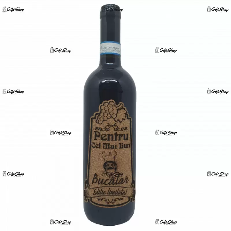 Pentru cel mai bun bucatar, editie limitata, vin rosu cabernet sauvignon, demisec, 750ml, 13.5% alcool