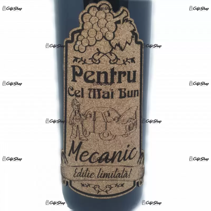 Pentru cel mai bun mecanic, editie limitata, vin rosu cabernet sauvignon, demisec, 750ml, 13.5% alcool