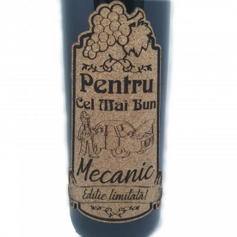 Pentru cel mai bun mecanic, eticheta pluta cu mesaj