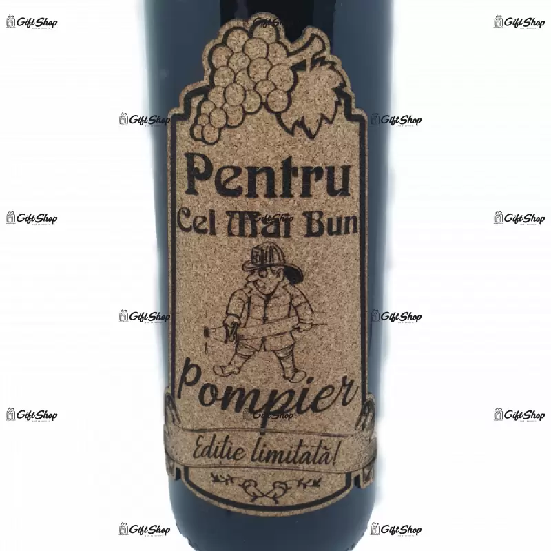 Pentru cel mai bun pompier, editie limitata, vin rosu cabernet sauvignon, demisec, 750ml, 13.5% alcool