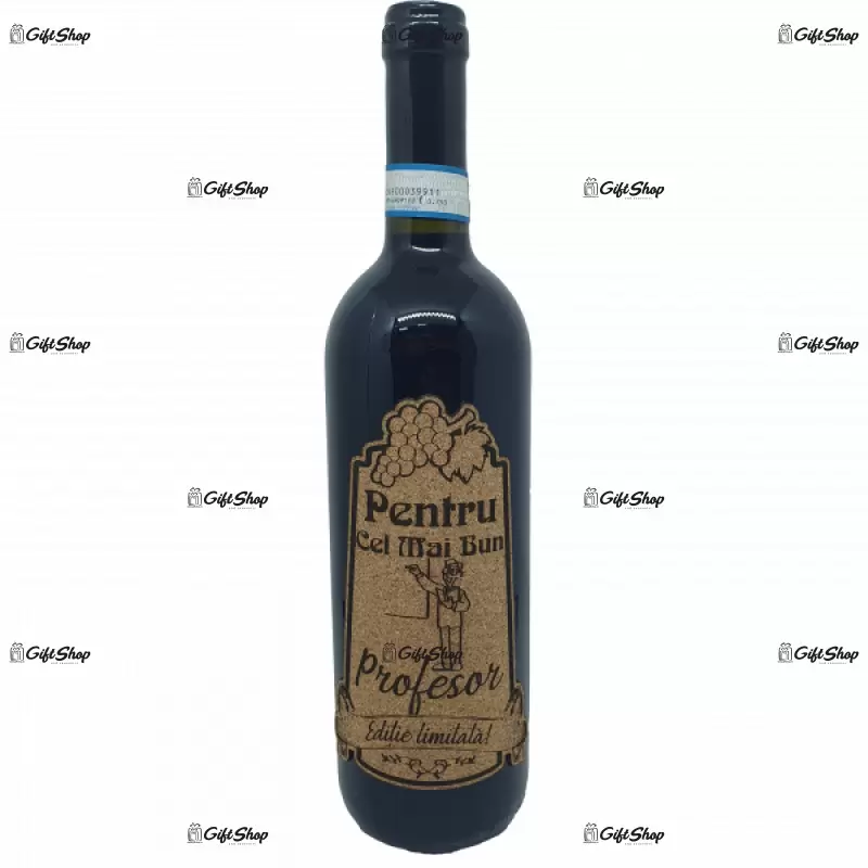 Pentru cel mai bun profesor, editie limitata, vin rosu cabernet sauvignon, demisec, 750ml, 13.5% alcool