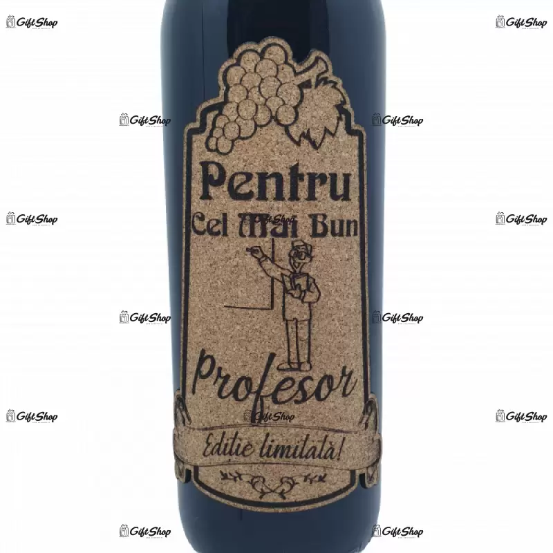 Pentru cel mai bun profesor, editie limitata, vin rosu cabernet sauvignon, demisec, 750ml, 13.5% alcool