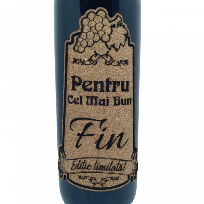 Pentru cel mai bun fin, eticheta pluta cu mesaj