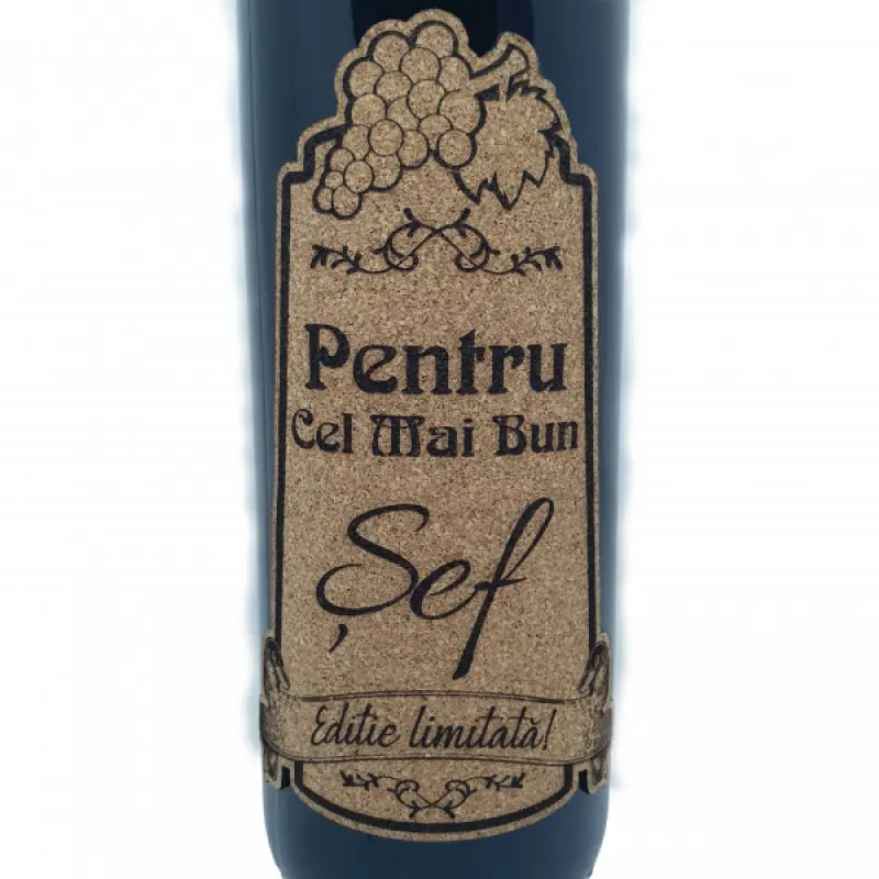 Pentru cel mai bun sef, eticheta pluta cu mesaj