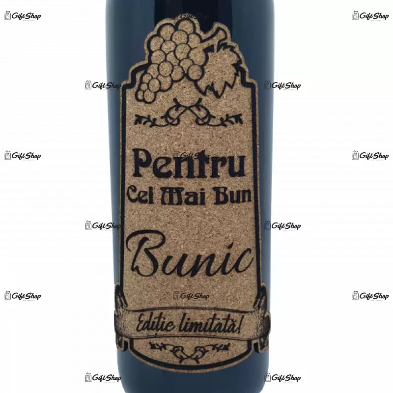 Pentru cel mai bun bunic, editie limitata, vin rosu cabernet sauvignon, demisec, 750ml, 13.5% alcool