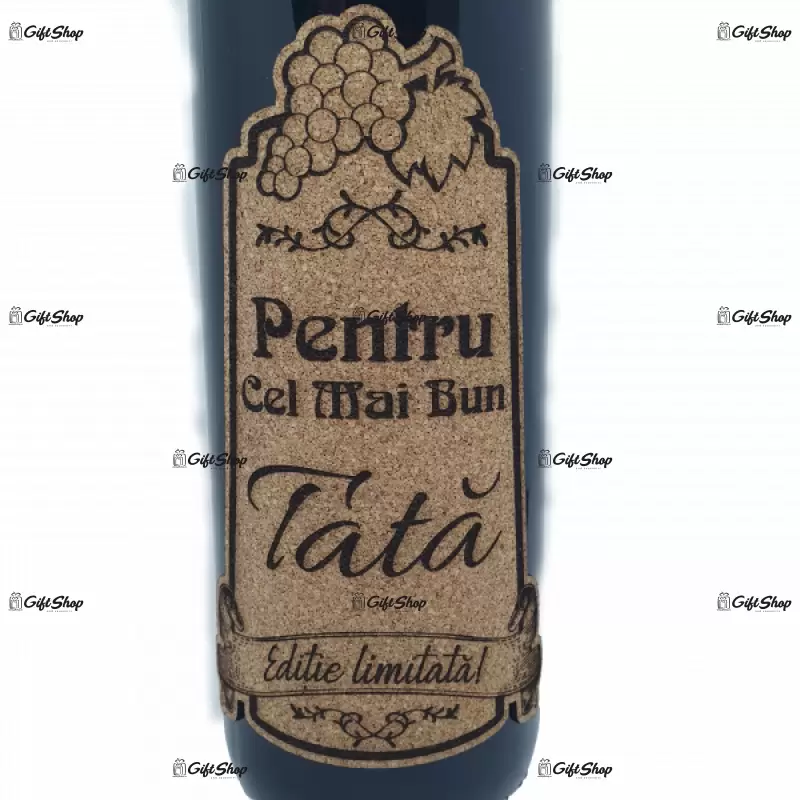 Pentru cel mai bun tata, editie limitata, vin rosu cabernet sauvignon, demisec, 750ml, 13.5% alcool