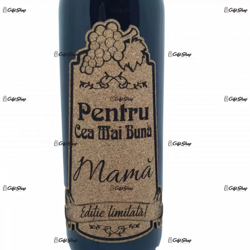 Pentru cea mai buna mama, editie limitata, vin rosu cabernet sauvignon, demisec, 750ml, 13.5% alcool