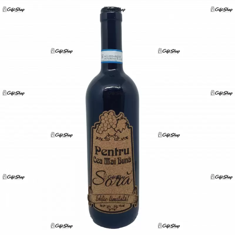Pentru cea mai buna sora, editie limitata, vin rosu cabernet sauvignon, demisec, 750ml, 13.5% alcool