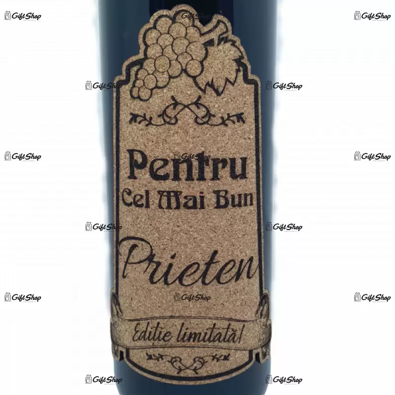Pentru cel mai bun prieten, editie limitata, vin rosu cabernet sauvignon, demisec, 750ml, 13.5% alcool