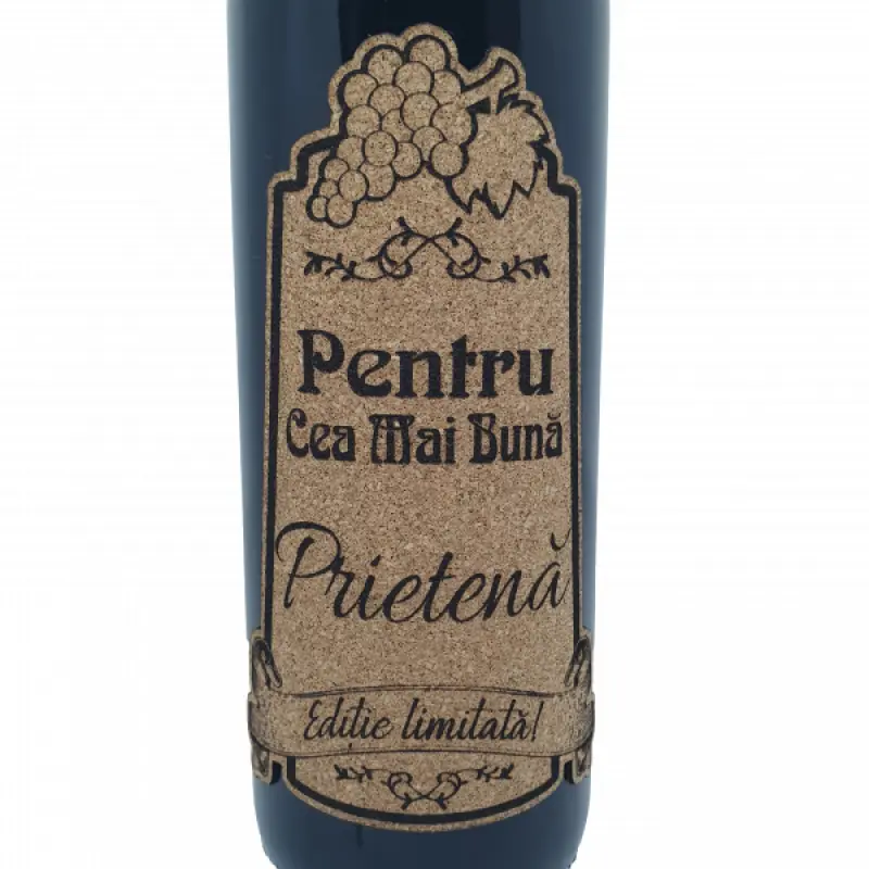 Pentru cea mai buna prietena, eticheta pluta cu mesaj