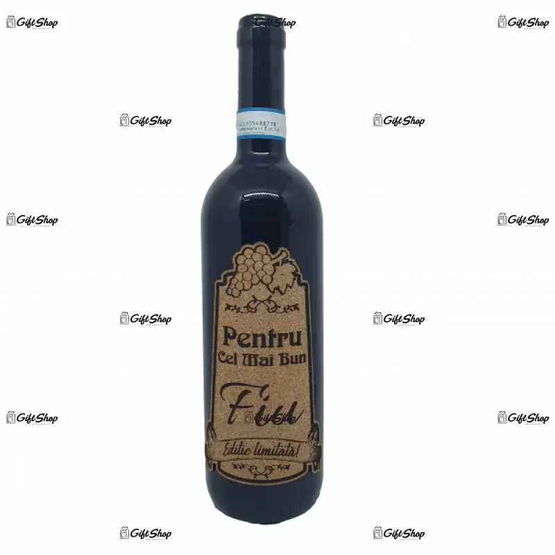 Pentru cel mai bun fiu, editie limitata, vin rosu cabernet sauvignon, demisec, 750ml, 13.5% alcool