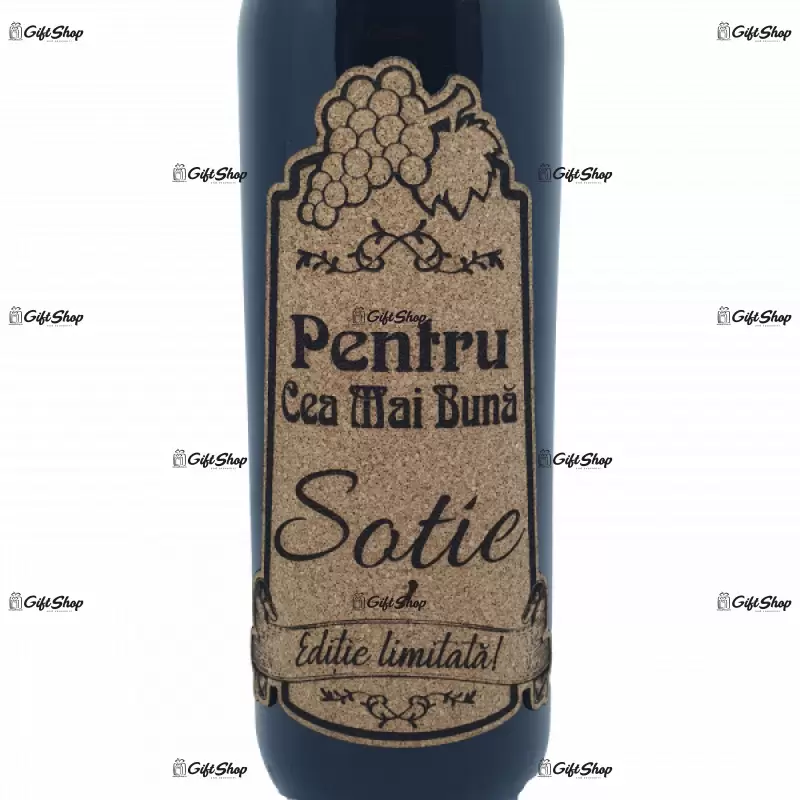 Pentru cea mai buna sotie, editie limitata, vin rosu cabernet sauvignon, demisec, 750ml, 13.5% alcool