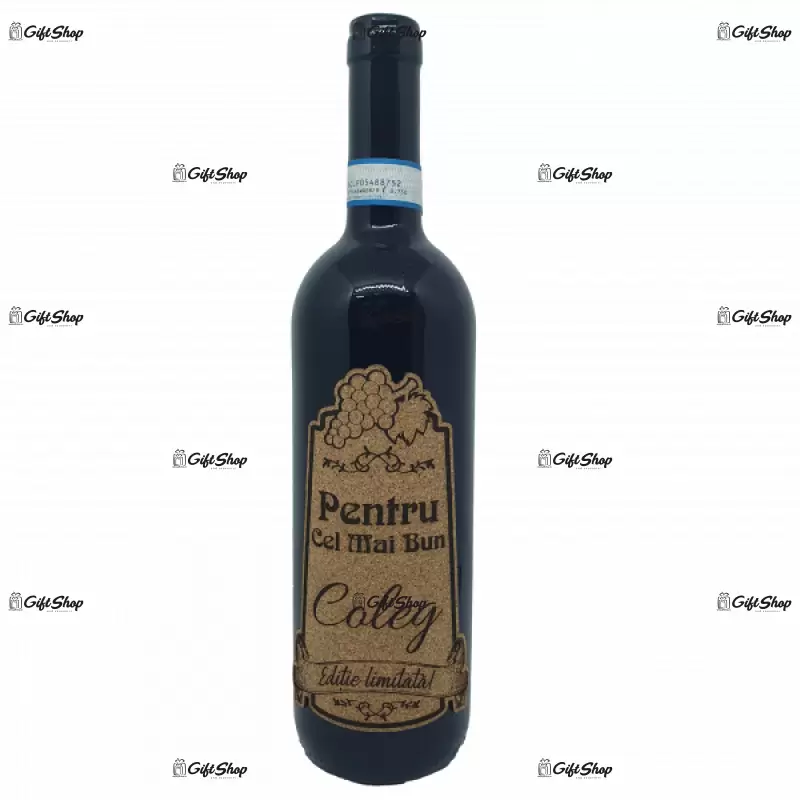 Pentru cel mai bun coleg, editie limitata, vin rosu cabernet sauvignon, demisec, 750ml, 13.5% alcool